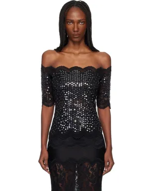rabanne Off The Shoulder レース トップス - サムネイル1