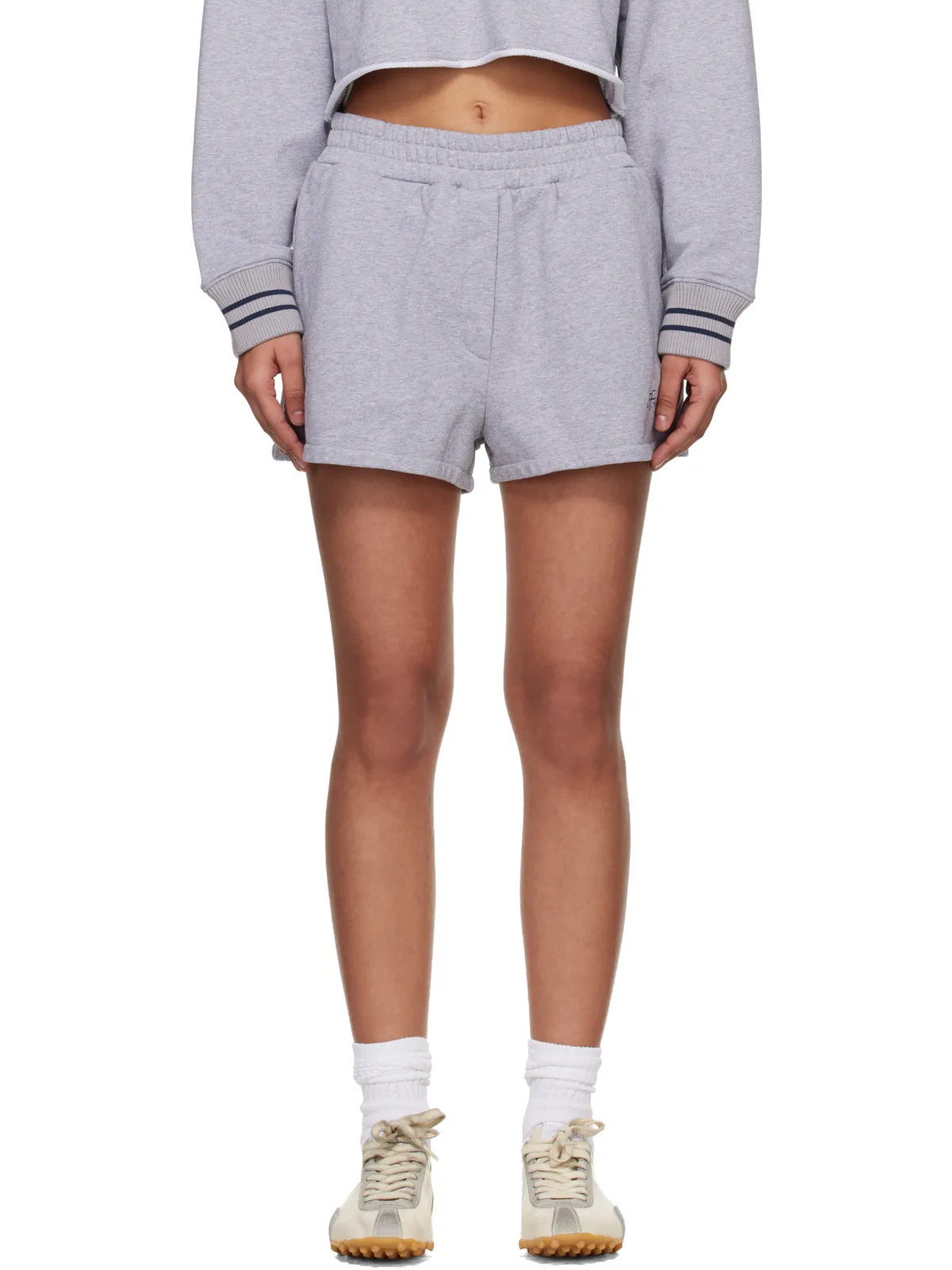 OFF-WHITE 'OW' Script スウェットショートパンツ - 画像1