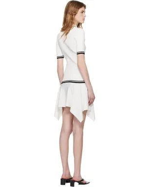 OFF-WHITE Rib Viscose Knit Polo ミニワンピース - サムネイル3