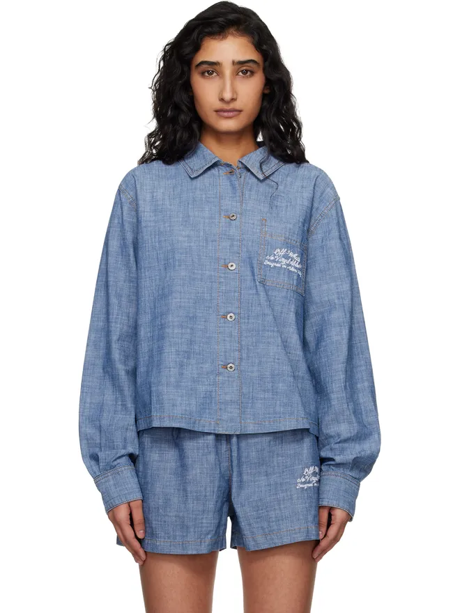 OFF-WHITE OFF-WHITE シャンブレー パジャマシャツの商品画像