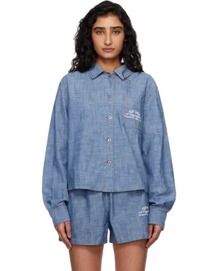 OFF-WHITE シャンブレー パジャマシャツ - サムネイル1