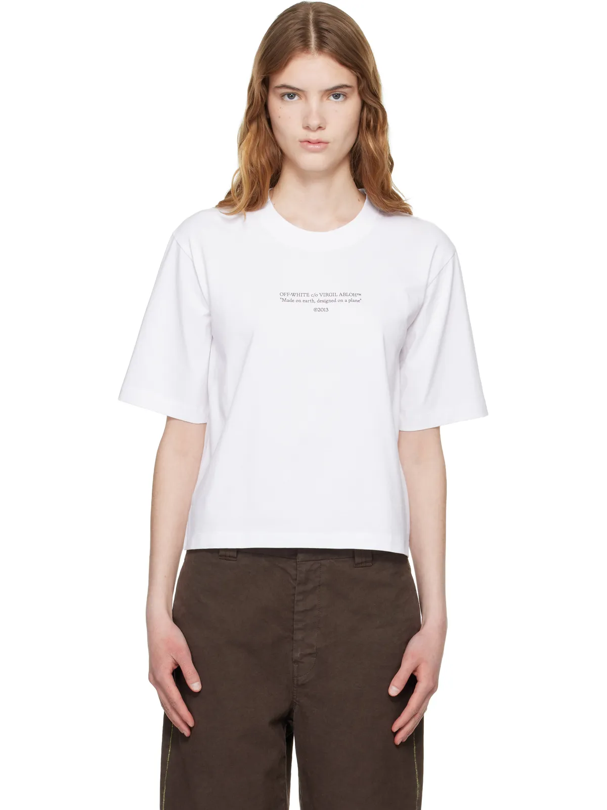 OFF-WHITE Statement Boxy Tシャツ - 画像1