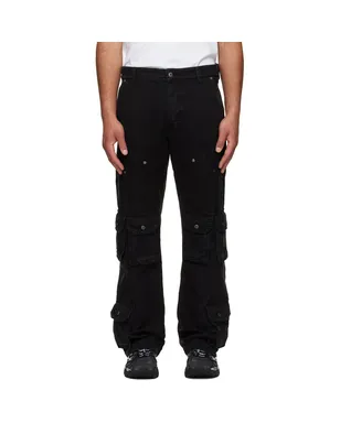 OFF-WHITE ブラック Owr Gd Cot Multipkt Relax カーゴパンツ - サムネイル1