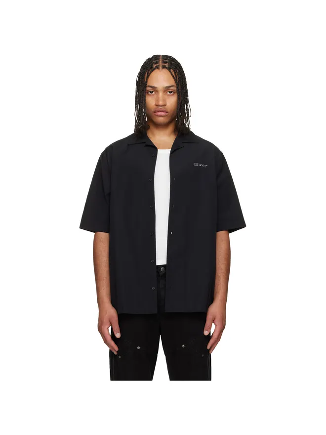 OFF-WHITE OFF-WHITE Metal Arrow ポプリン ボウリングシャツの商品画像