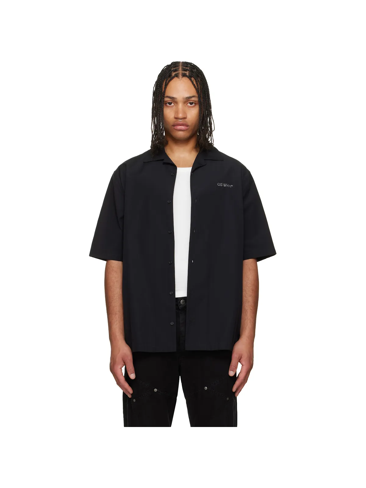 OFF-WHITE Metal Arrow ポプリン ボウリングシャツ - 画像1