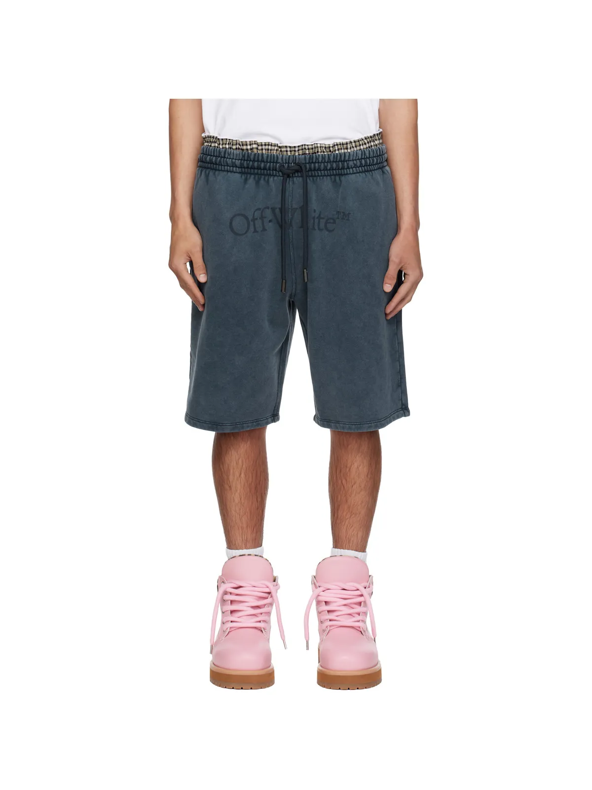 OFF-WHITE Bookish Mar スウェットショートパンツ - 画像1