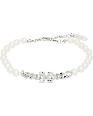OFF-WHITE Arrow Faux-Pearl Full ブレスレット - サムネイル1