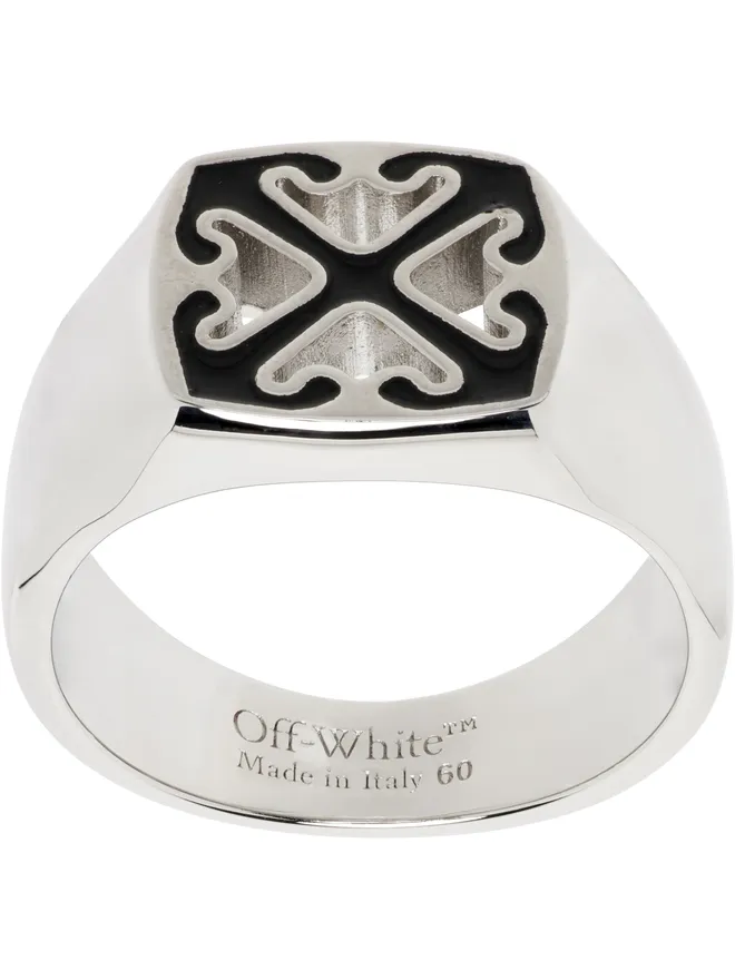 OFF-WHITE OFF-WHITE Enamel Arrow リングの商品画像