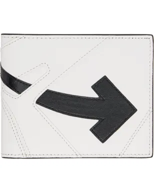 OFF-WHITE ホワイト＆ブラック'OOO Sneaker' 札入れ - サムネイル1