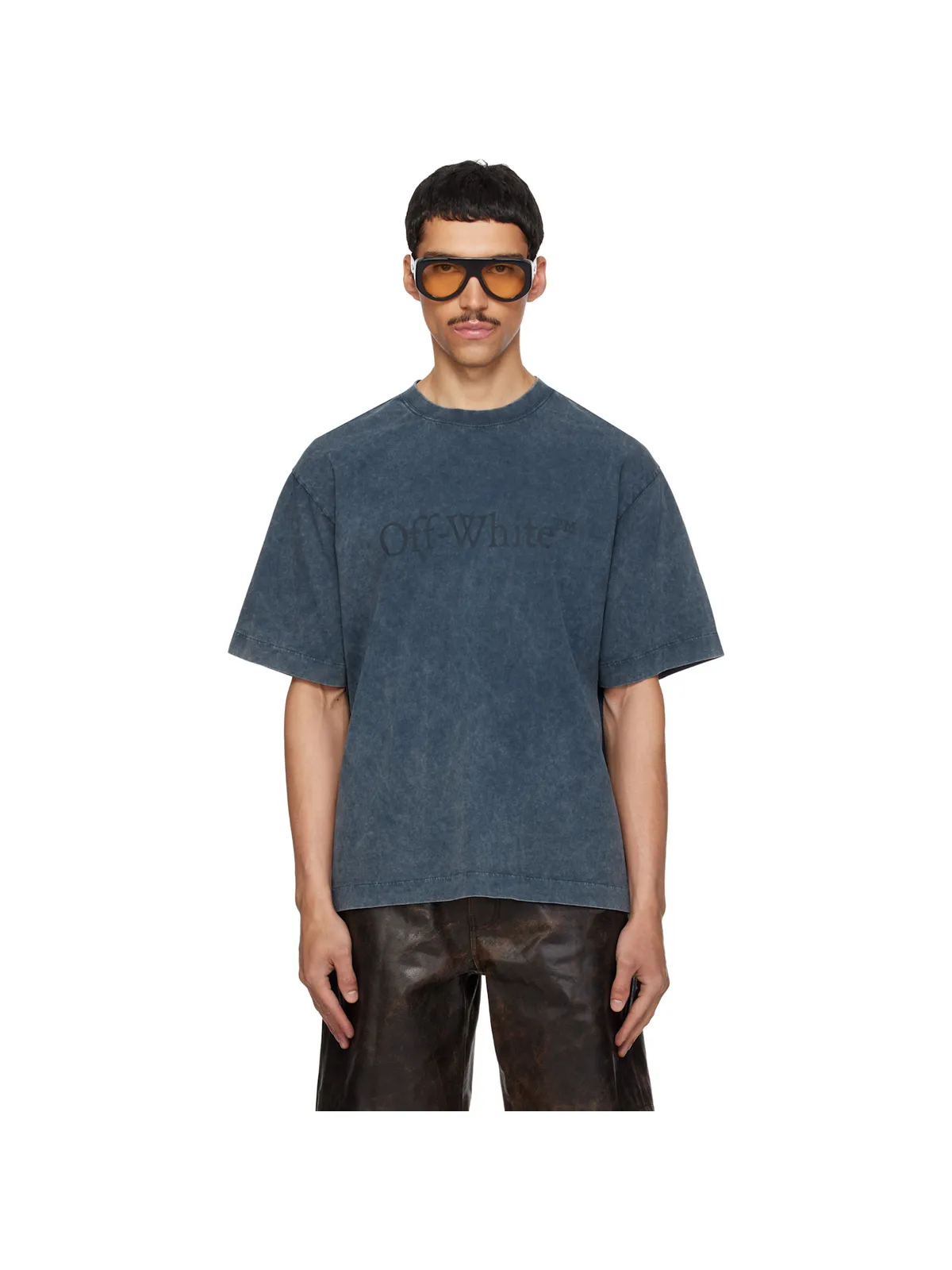 OFF-WHITE Bookish Mar Skate Tシャツ - 画像1