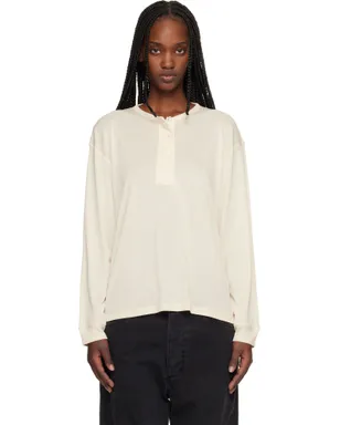 Studio Nicholson Rutas Jersey ヘンリーネック Tシャツ - サムネイル1