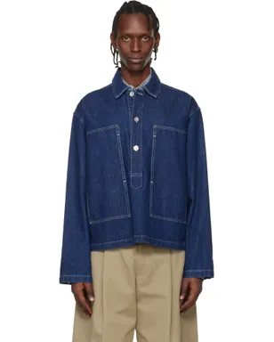 Studio Nicholson Aaron Levineエディション York Popover デニムシャツ - サムネイル1