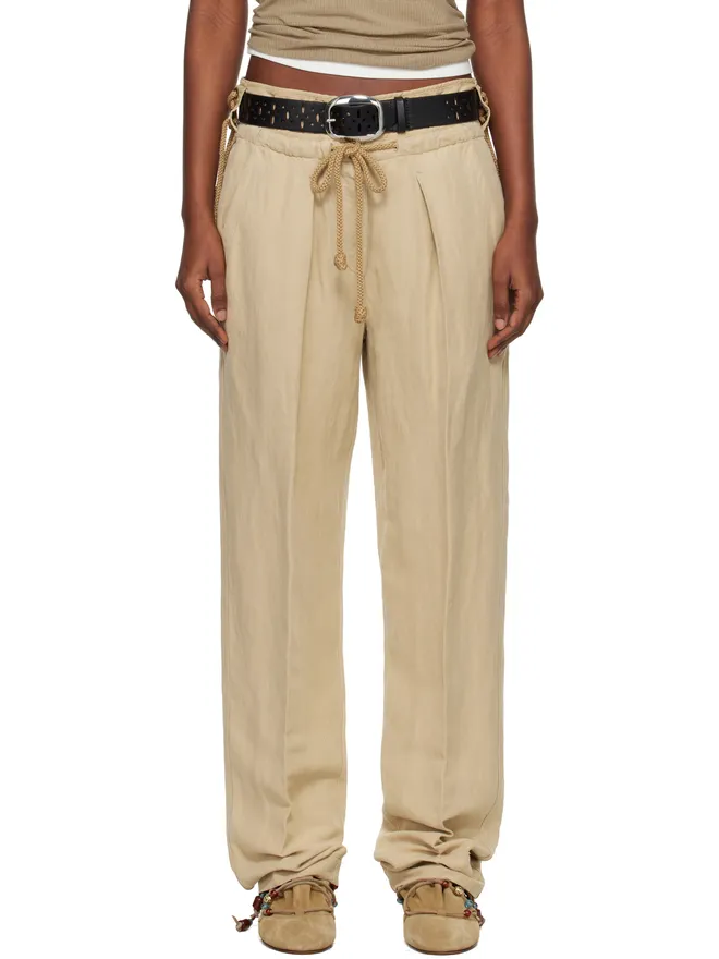 Isabel Marant Isabel Marant Sharon リネンシルクのトラウザーズの商品画像