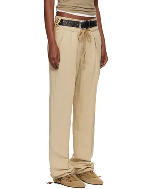 Isabel Marant Sharon リネンシルクのトラウザーズ - サムネイル2
