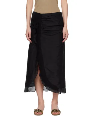Isabel Marant Velina クロシェ コットン シルク ミディアムスカート - サムネイル1