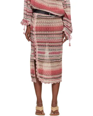 Isabel Marant Noryane Cotton Sunrise Net ミディアムスカート - サムネイル1