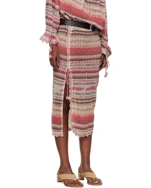 Isabel Marant Noryane Cotton Sunrise Net ミディアムスカート - サムネイル2