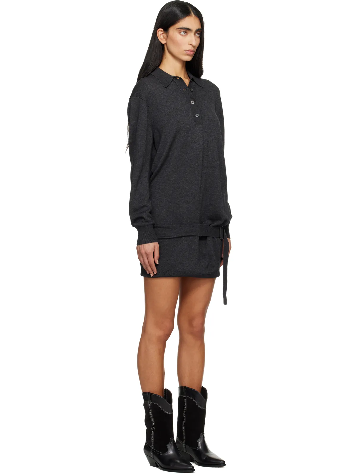 Isabel Marant Bathilde Essential Fluid ニット ミニワンピース - 画像2