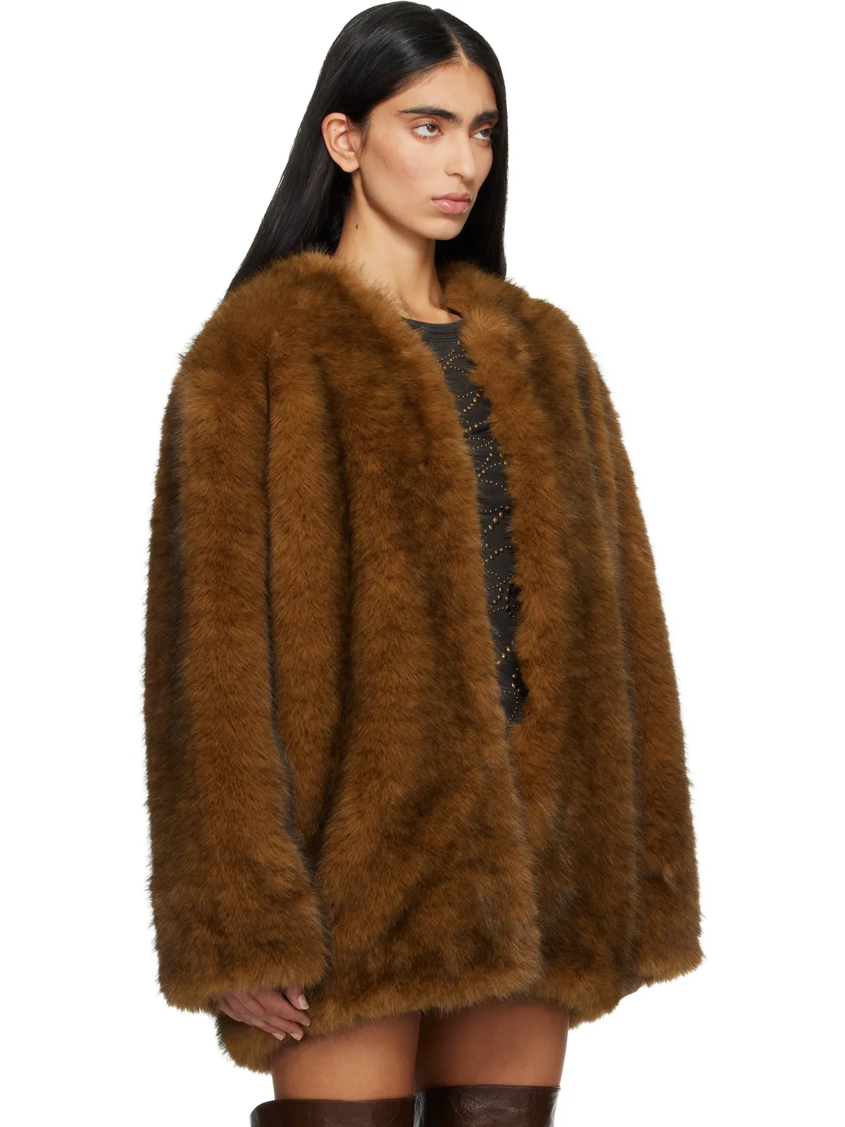 Isabel Marant Aglae フェイクファー ジャケット - 画像2