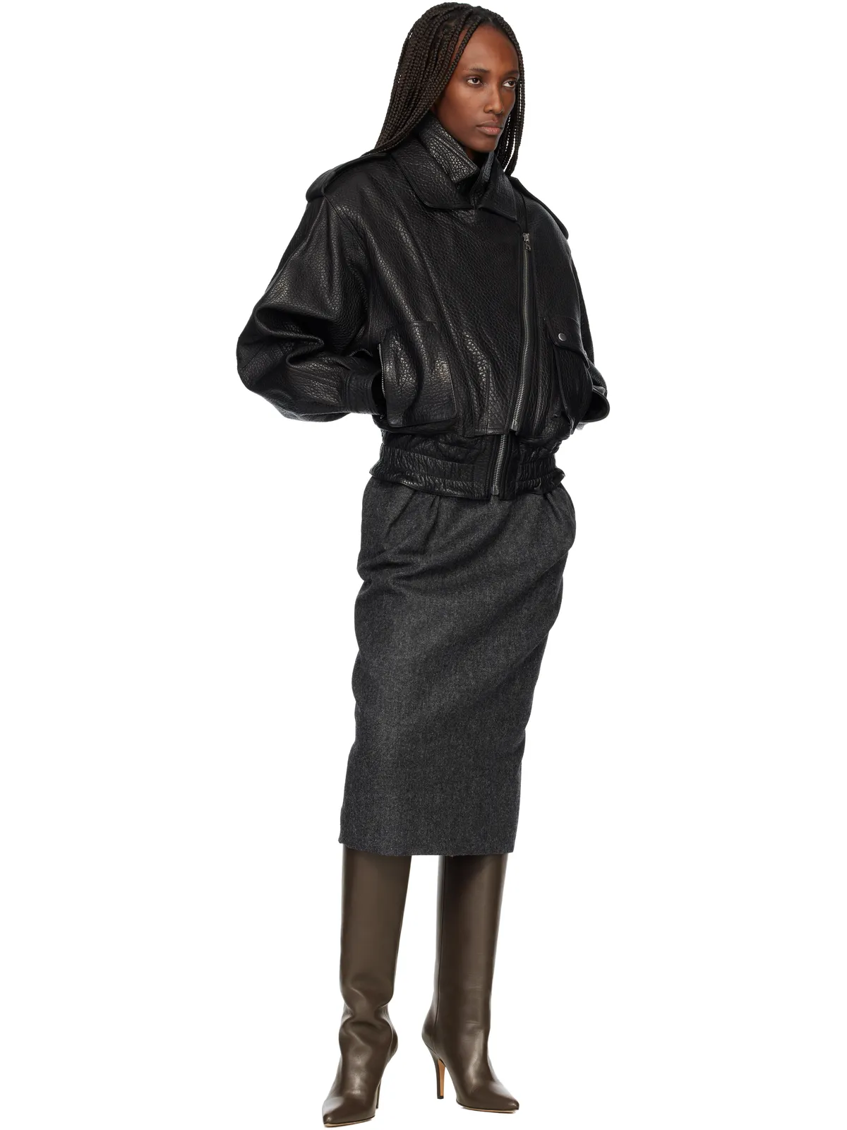 Isabel Marant Aneli レザージャケット - 画像4