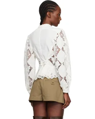 Isabel Marant Nina Cotton Linen ボタンアップ ブラウス - サムネイル3