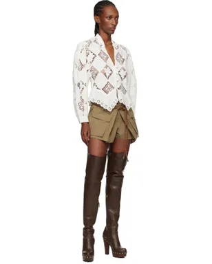 Isabel Marant Nina Cotton Linen ボタンアップ ブラウス - サムネイル4