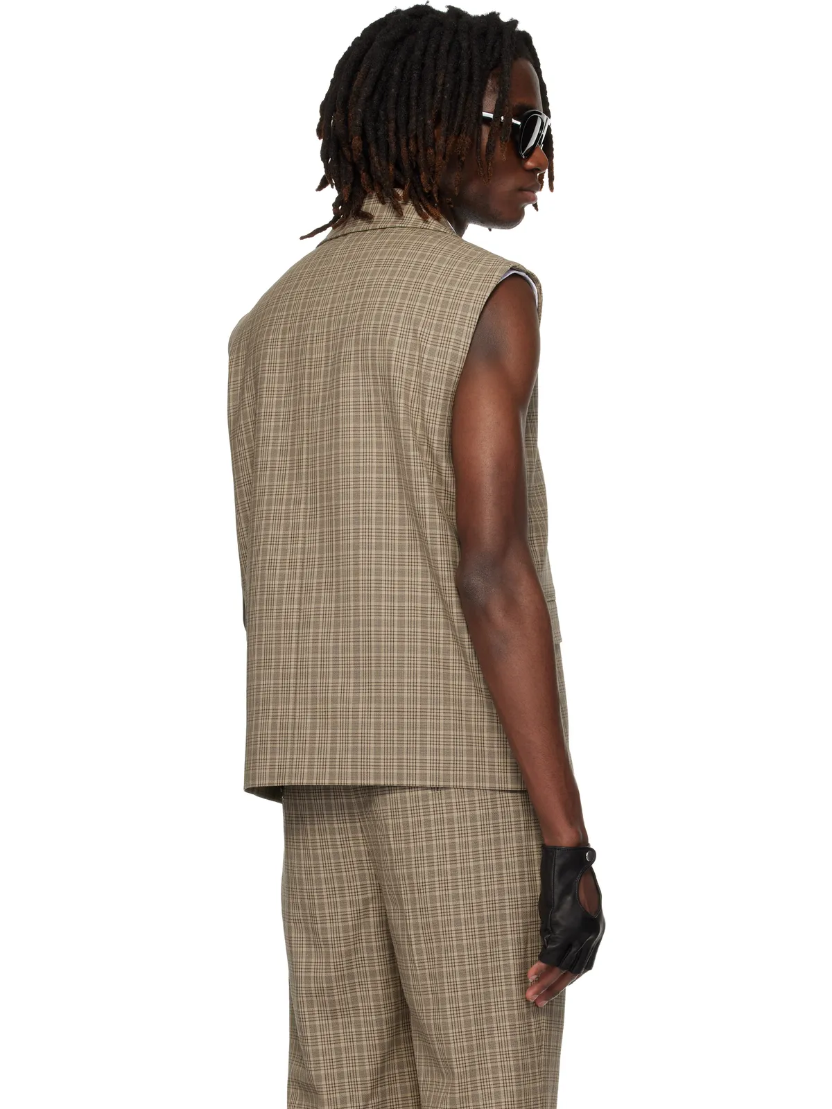 ERNEST W. BAKER Sleeveless Tailored Jacket ベスト - 画像3