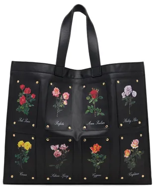 ERNEST W. BAKER Patched Rose Shopper トートバッグ - サムネイル1