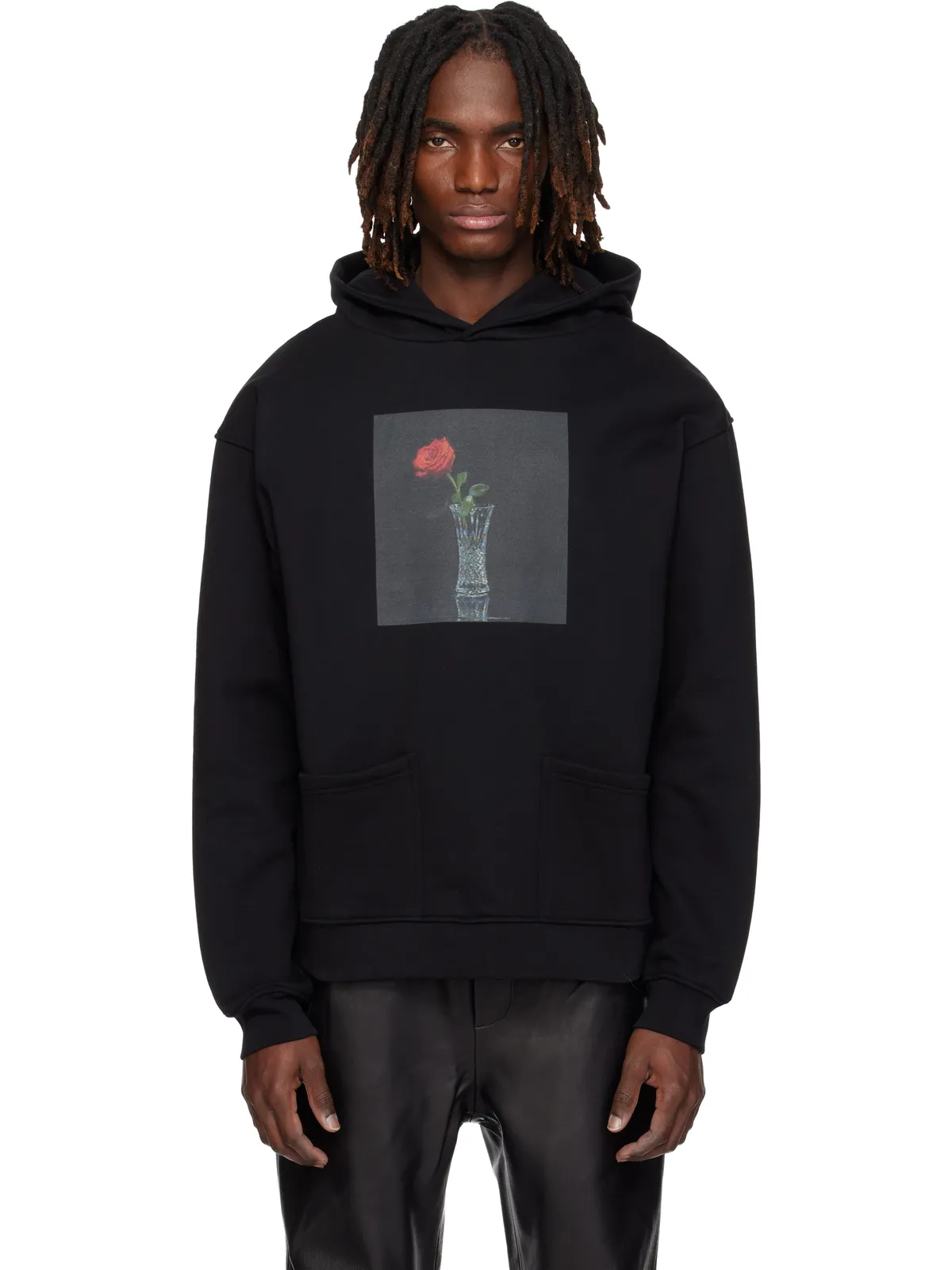 ERNEST W. BAKER Rose Print フーディ - 画像1