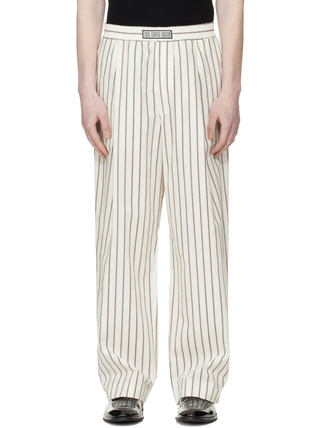 LGN Louis Gabriel Nouchi LGN Louis Gabriel Nouchi ワイドレッグ ストライプ ジョギングパンツの商品画像
