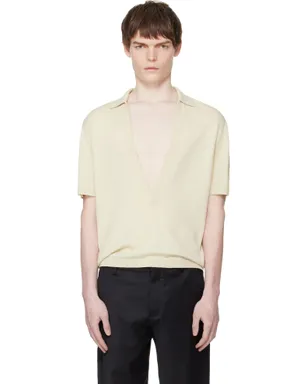 LGN Louis Gabriel Nouchi Short-Sleeved ニットポロシャツ - サムネイル1