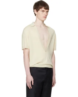 LGN Louis Gabriel Nouchi Short-Sleeved ニットポロシャツ - サムネイル2