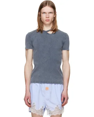 LGN Louis Gabriel Nouchi Asymmetrical Opening Tシャツ - サムネイル1