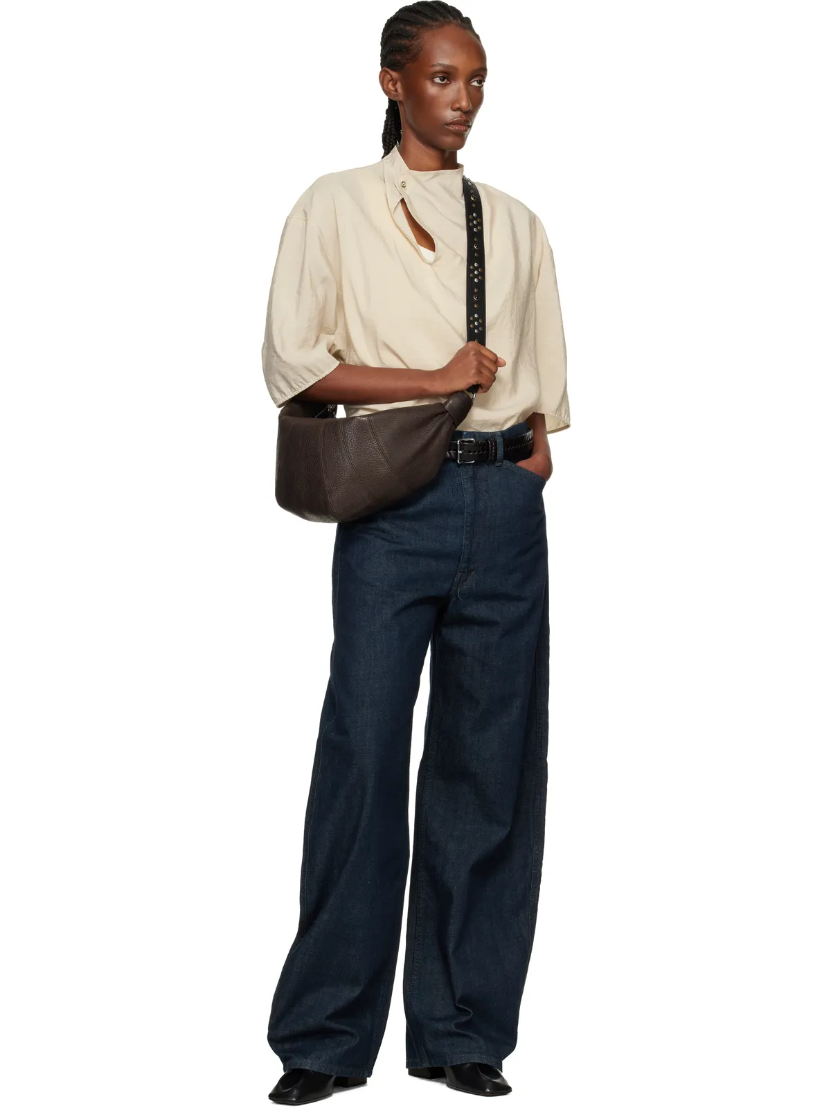 Lemaire ミディアム Western Studs Croissant バッグ - 画像4