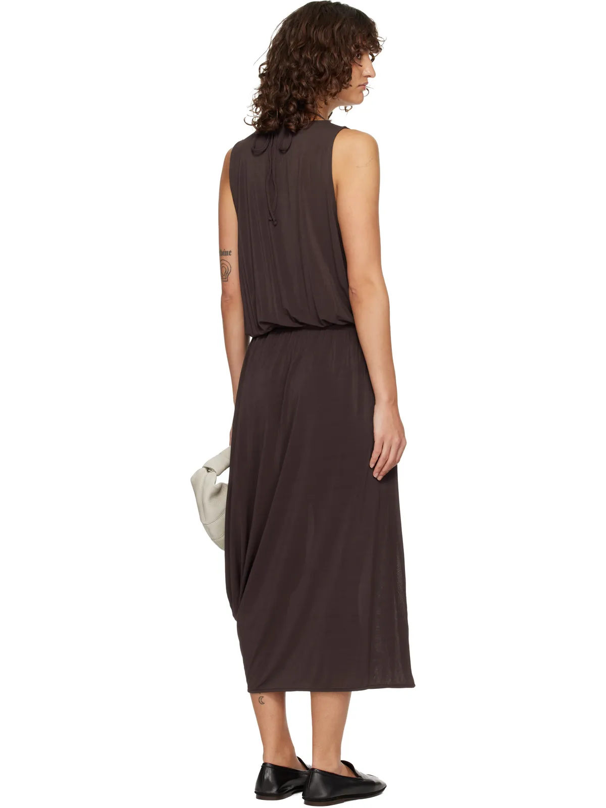 Lemaire Double Layer Drape ミディアムワンピース - 画像3