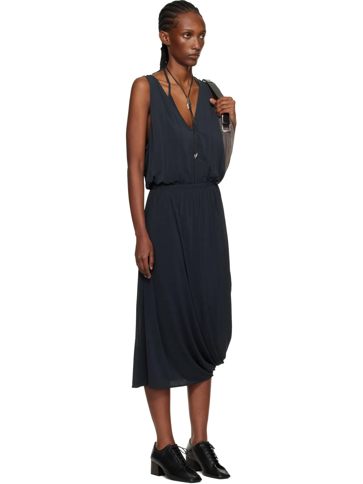 Lemaire Double Layer Drape マキシワンピース - 画像2