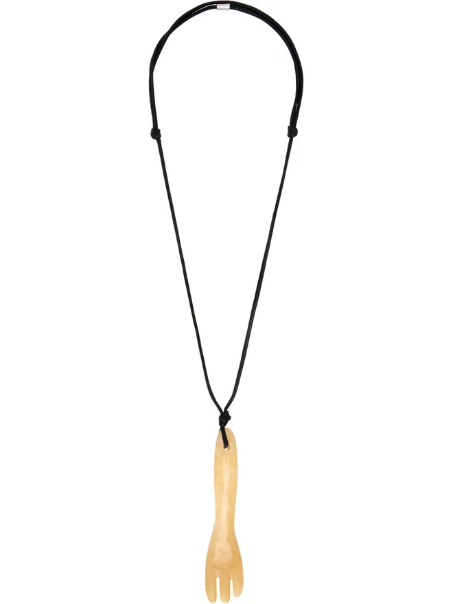 Lemaire Lemaire Aragonite Gua Sha Fork ネックレスの商品画像