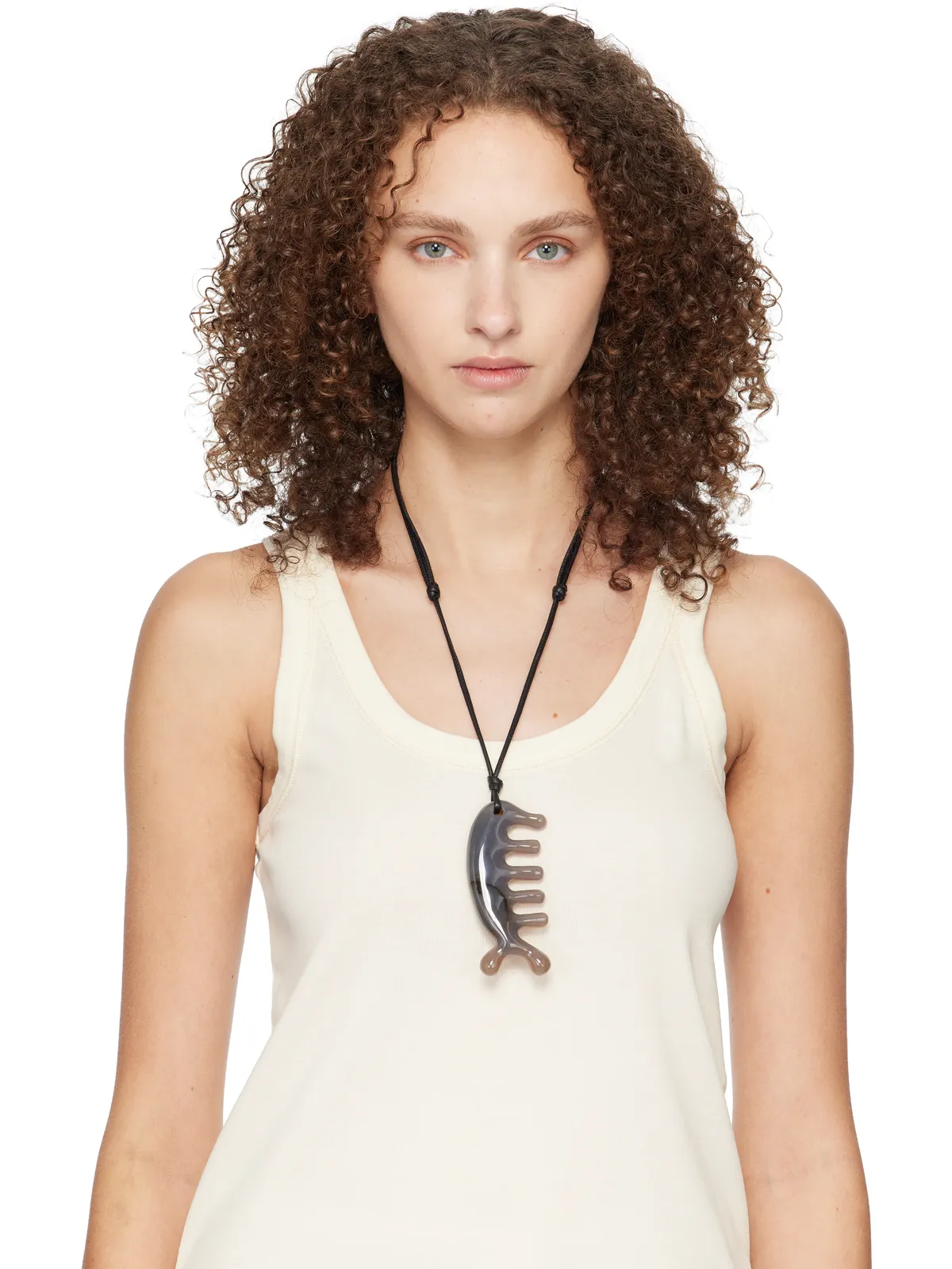 Lemaire Agate Gua Sha Begula ネックレス - 画像2