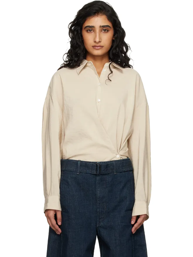 Lemaire Lemaire Straight Collar ツイスト シャツの商品画像