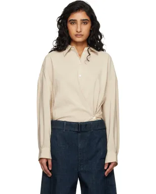 Lemaire Straight Collar ツイスト シャツ - サムネイル1