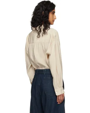 Lemaire Straight Collar ツイスト シャツ - サムネイル3