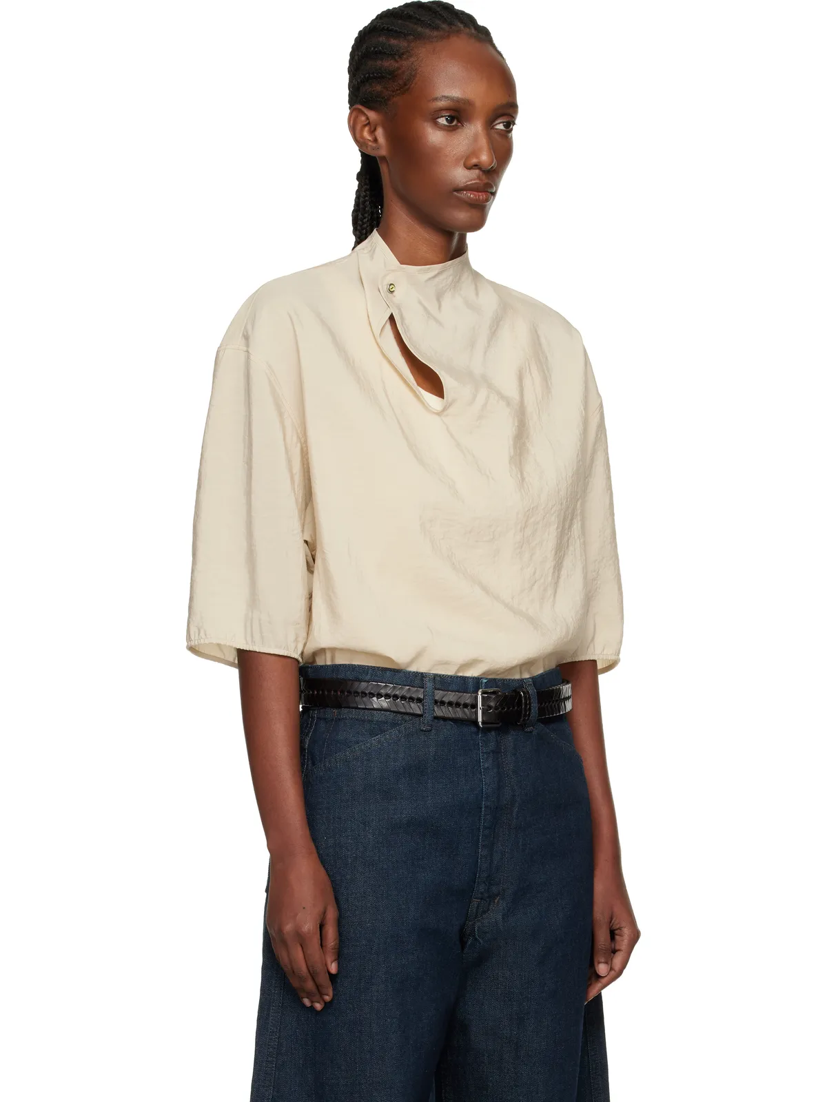 Lemaire Soft Collar Dry Silk トップス - 画像2