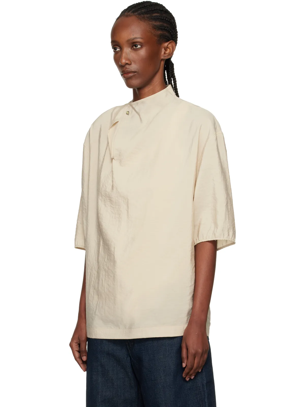 Lemaire Soft Collar Dry Silk トップス - 画像4