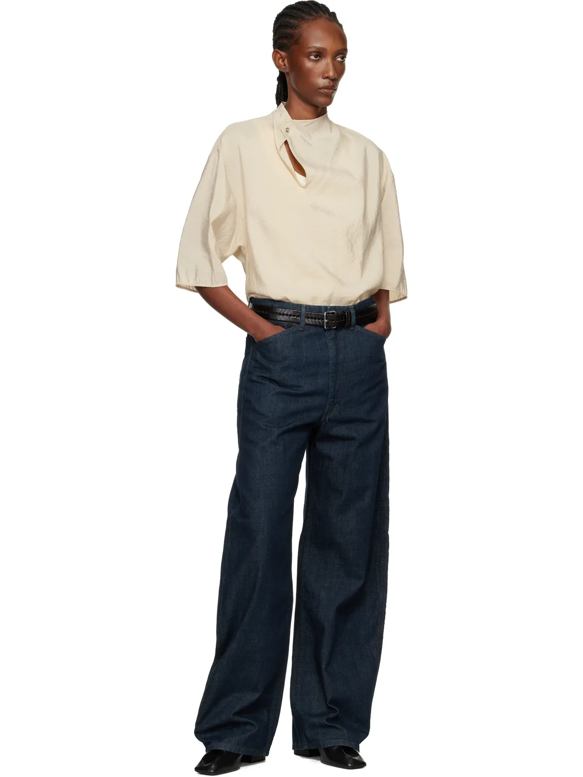 Lemaire Soft Collar Dry Silk トップス - 画像5