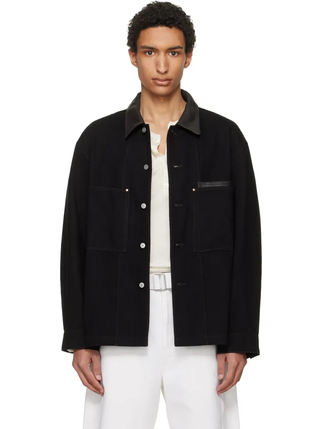 Lemaire Lemaire Workwear Leather Collar デニム オーバーシャツの商品画像