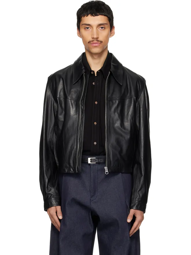 Lemaire Lemaire レザー バイカージャケットの商品画像