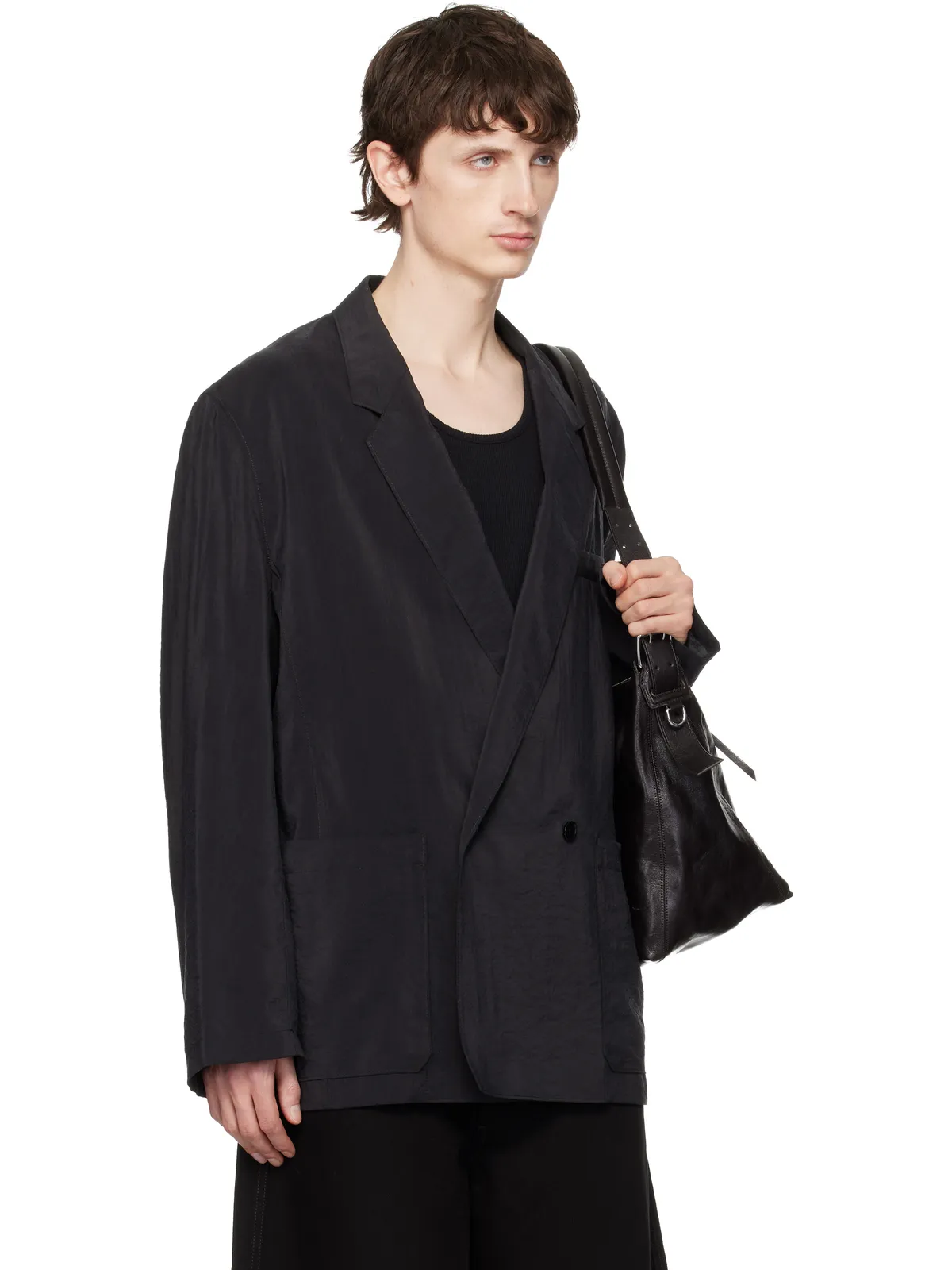 Lemaire Soft Double Breased Dry Silk テーラードジャケット - 画像2