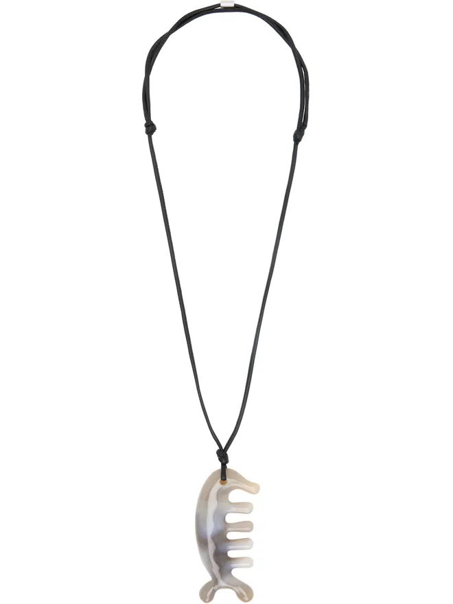 Lemaire Lemaire Agate Gua Sha Begula ネックレスの商品画像