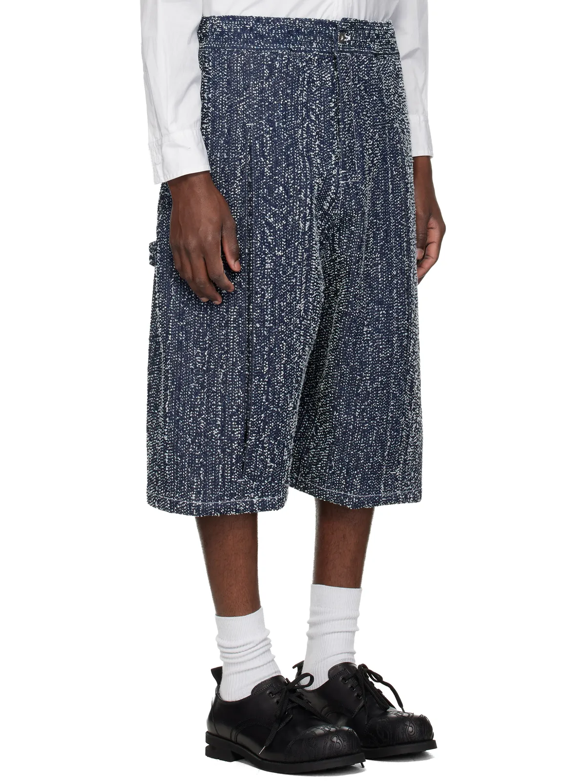 SAGE NATION Box Pleat デニムショートパンツ - 画像2
