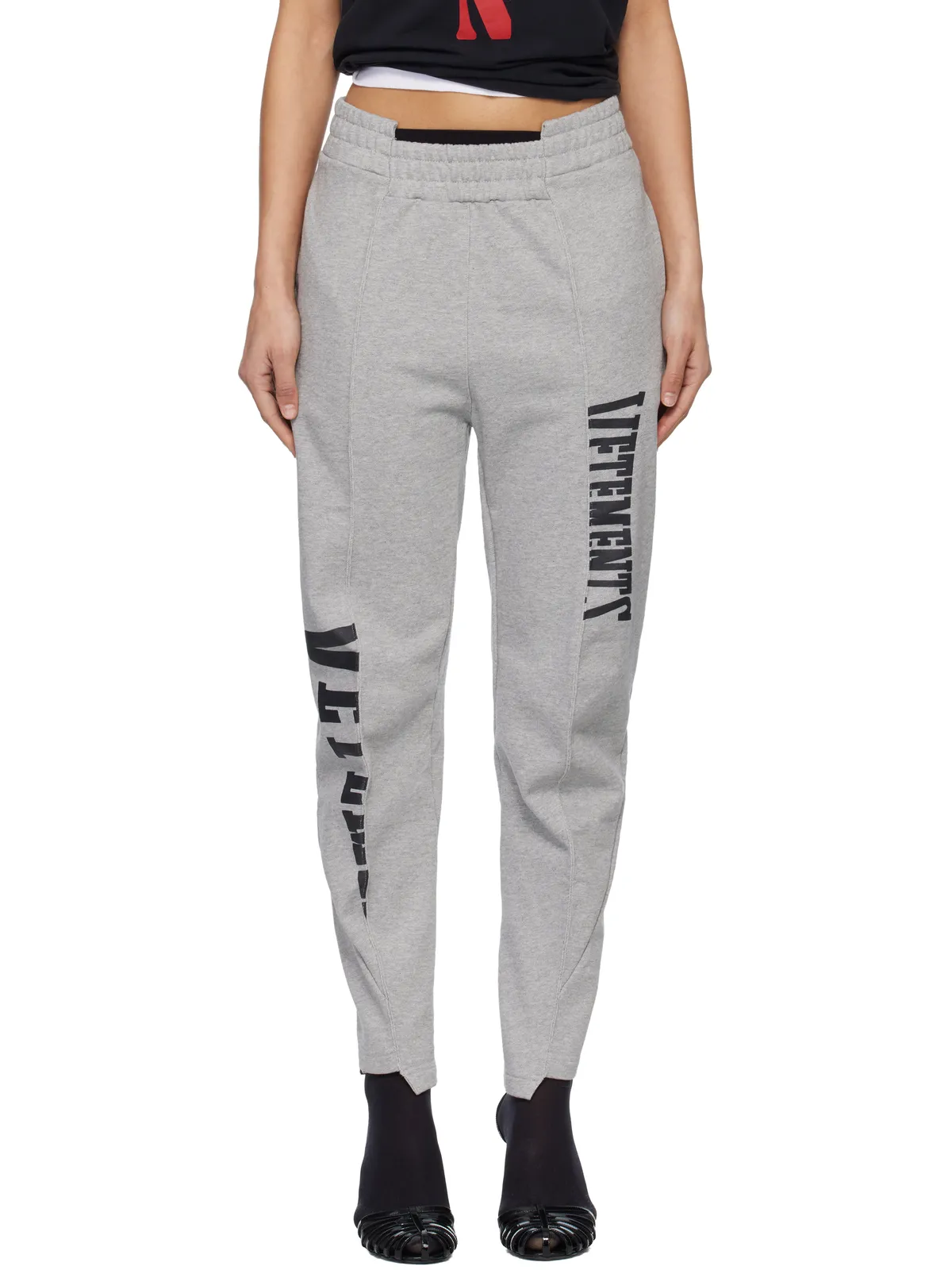 VETEMENTS Cut Up Logo スウェットパンツ - 画像1